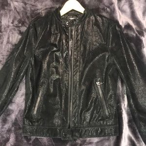 Armani Exchange Suede leather jacket men's size S